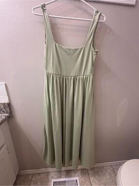 Ardene Light Sage Green Square Neck Maxi Dress